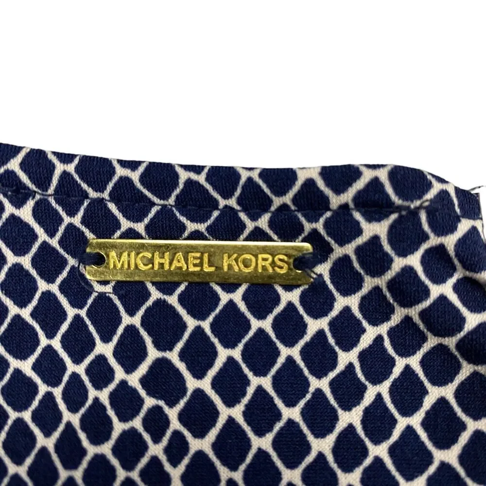 Michael Kors Sheath‎ Dress Womens Medium Navy White MSRP:$135